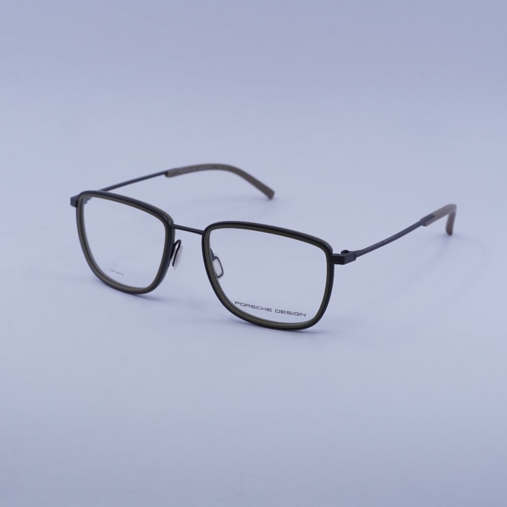 Porsche Design P8365 E Eyeglasses Dark Grey/Black 53mm Square Frame